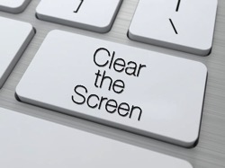Clear the screen